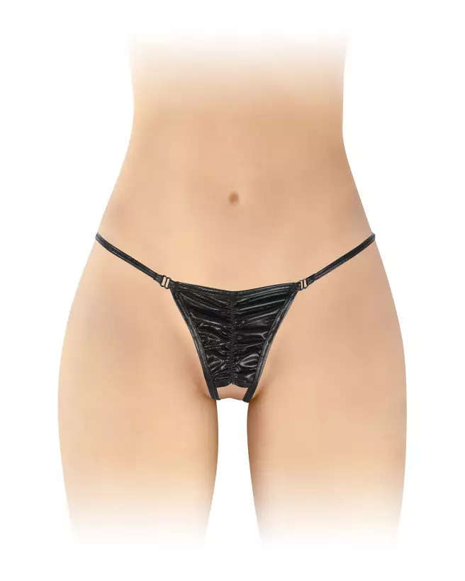 Jock Angela Noir Fashion Secret, lingerie ouverte élégante-1