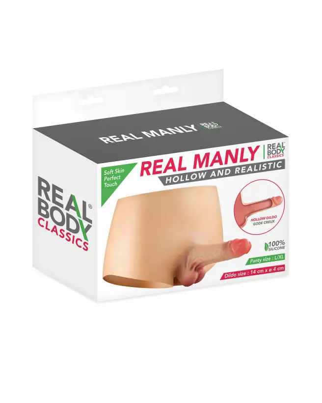 Image de la Culotte Pénis Creux L/XL de REAL BODY, goce ceinture ajustable pour homme-2