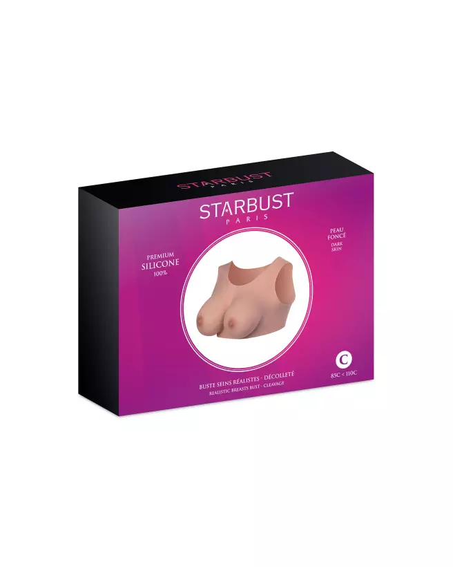 Buste féminin sans col STARBUST taille S Color3, idéal pour accessoires seins-2