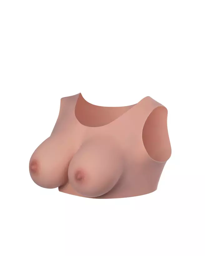 Buste féminin sans col STARBUST taille L coloris taupe pour accessoires seins-1