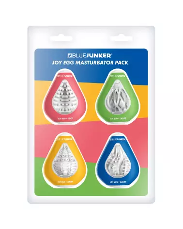 Image du JOY EGG MASTURBATOR PACK de BLUE JUNKER, variété de textures pour plaisir personnel-1