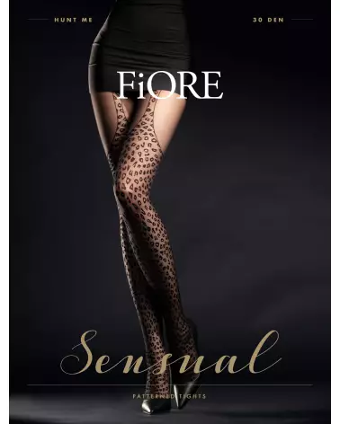 Collants Fiore Hunt me 30 DEN noir élégants pour femme-2