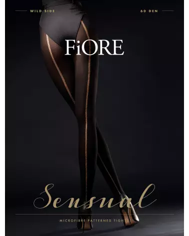 Collants Fiore Wild Side 60 DEN Noir élégants et confortables-2