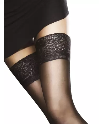 Photo de bas Milena 20 DEN beige doré Fiore, élégants et confortables-2
