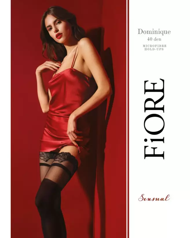 Photo de bas Dominique 40 DEN noir Fiore, élégants et résistants-1