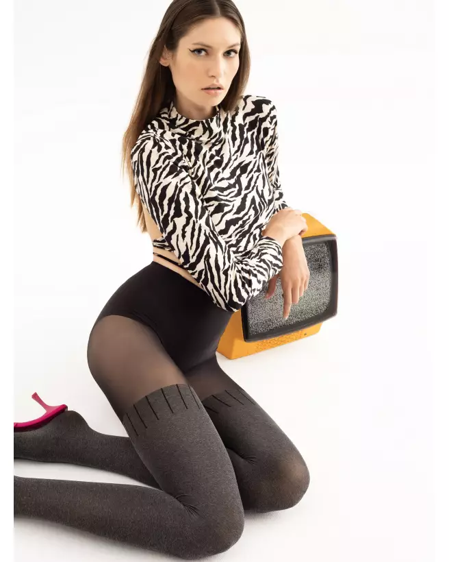 Collants Stay Tuned 60 DEN Noir Fiore élégants et confortables-1
