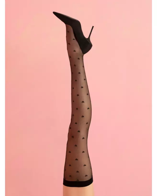 Bas noirs élégants Love Booster 15 DEN de Fiore, parfaits pour toute occasion-2
