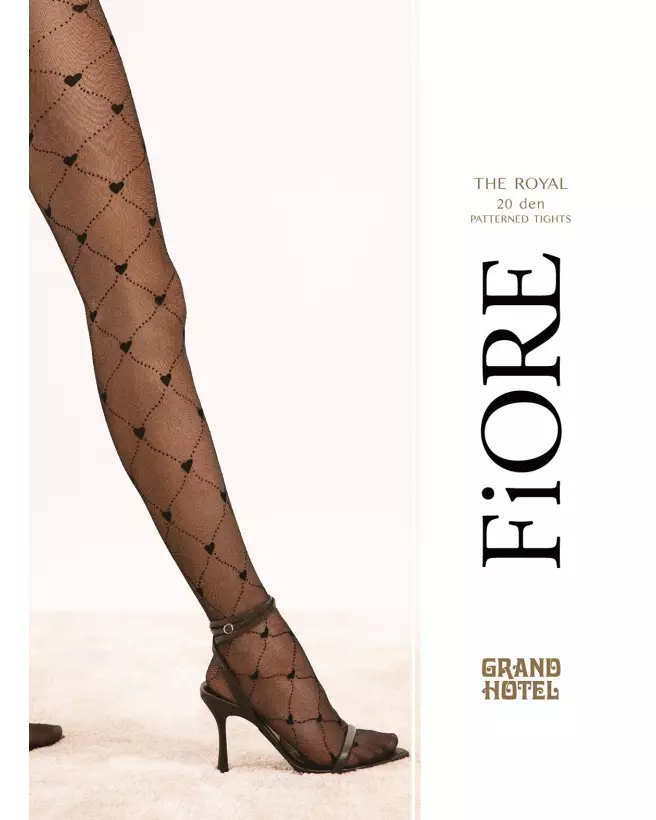 Collants noirs élégants 20 deniers The Royal de Fiore-1