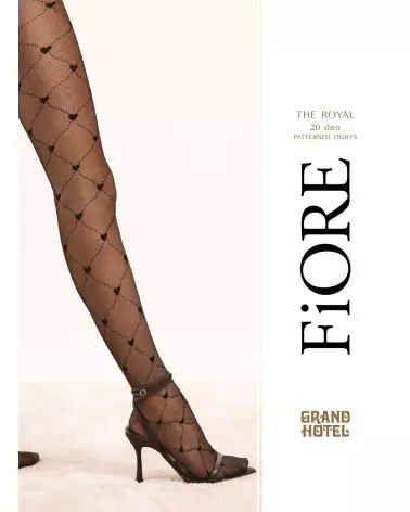 Collants noirs élégants 20 deniers The Royal de Fiore-1