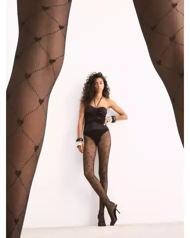 Collants noirs élégants 20 deniers The Royal de Fiore-3
