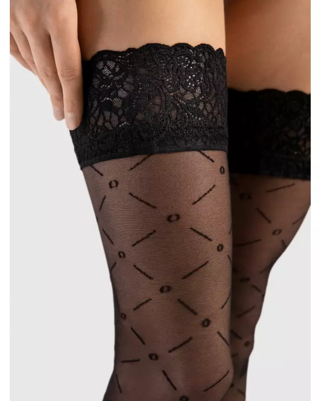 Bas noir 20 den Fiore, élégance et qualité pour tenues chics-2
