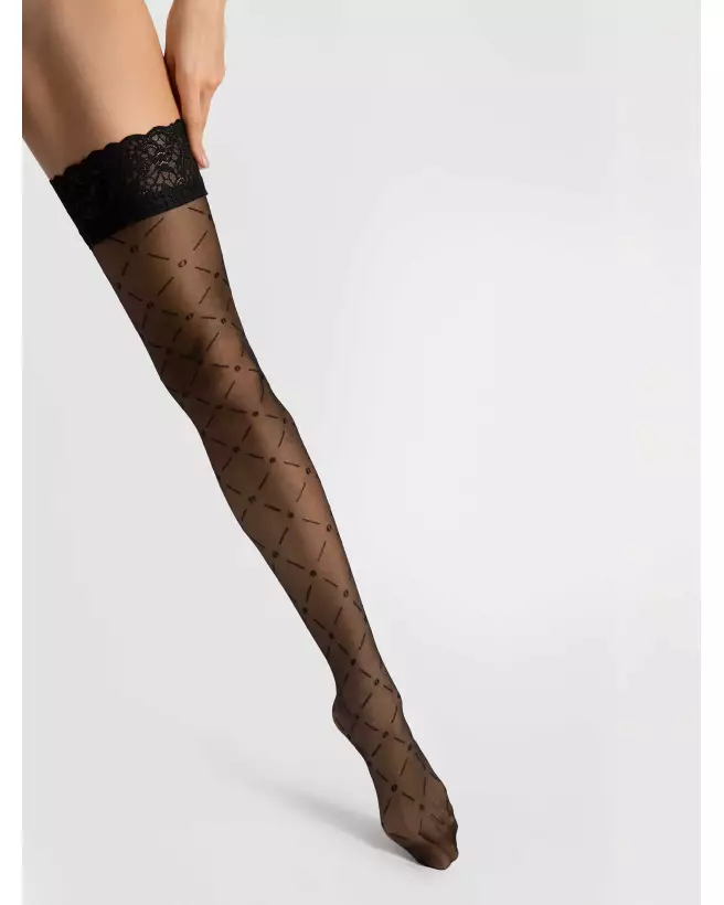 Bas noir 20 den Fiore, élégance et qualité pour tenues chics-3