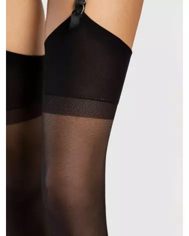 Image de bas Fiore Infini 15 den noirs, élégants et résistants-3