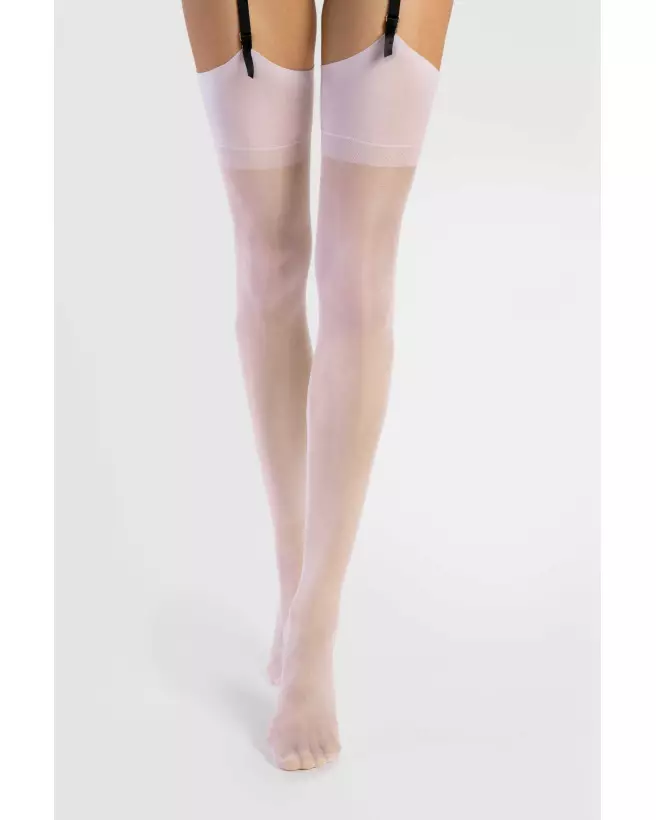 Image du produit Bas Infini 15 Den Blancs de Fiore, collants élégants et fins-1