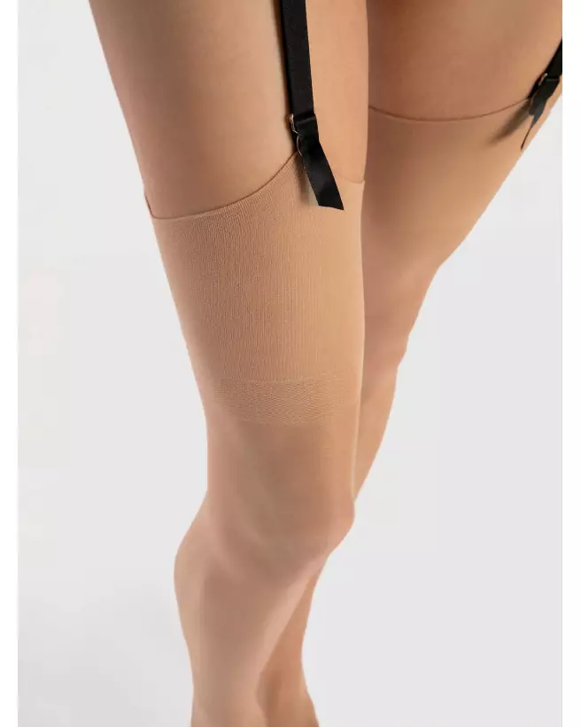Bas Infini 15 Den Nudes Fiore, bas élégants couleur chair, confort quotidien-4