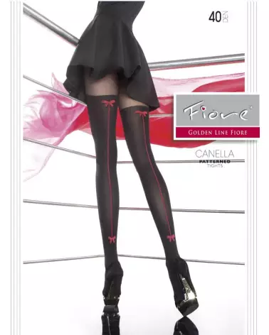 Collants Canella 40 DEN noir Fiore pour élégance quotidienne-1