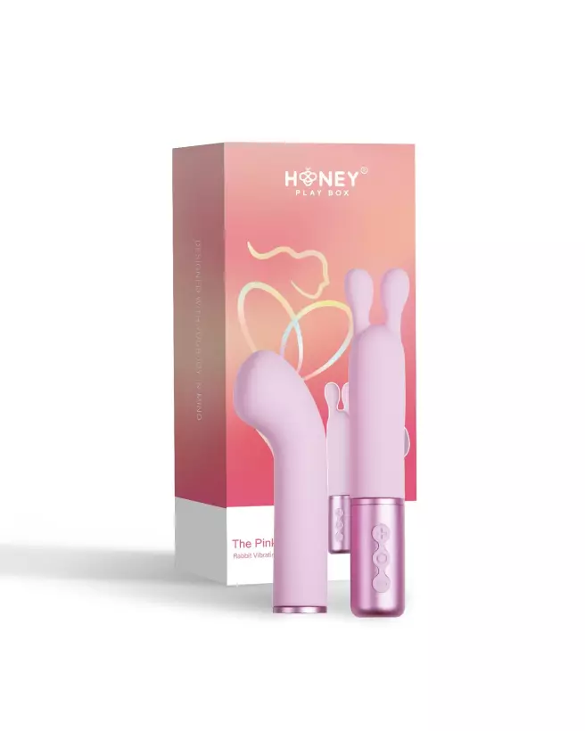 Image du vibromasseur Padparadscha rose avec tête interchangeable de Honey Play Box-1