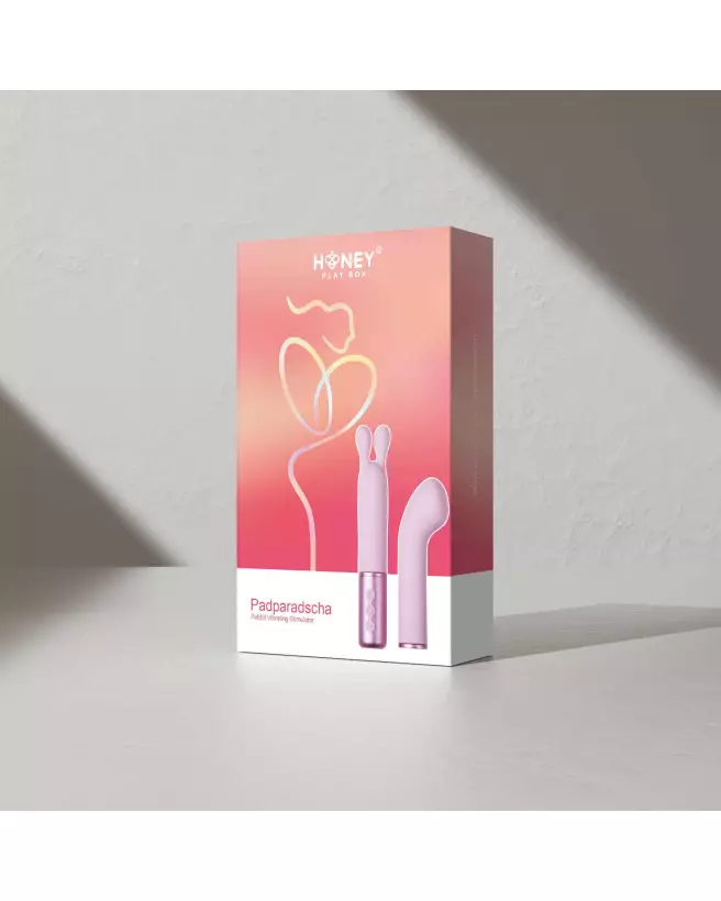 Image du vibromasseur Padparadscha rose avec tête interchangeable de Honey Play Box-3