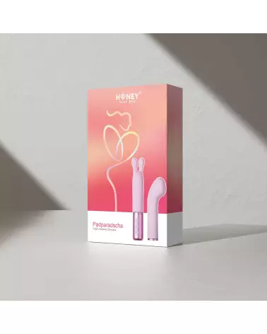 Image du vibromasseur Padparadscha rose avec tête interchangeable de Honey Play Box-3
