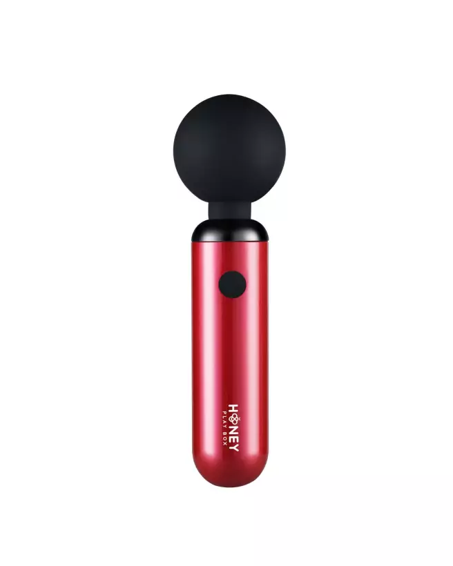 Image du Pomi Wand, mini vibromasseur puissant Honey Play Box en rose et noir-2