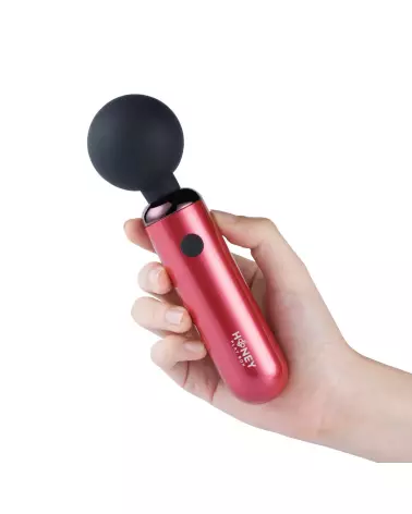 Image du mini vibromasseur Pomi Wand gris de Honey Play Box, puissant et compact-4