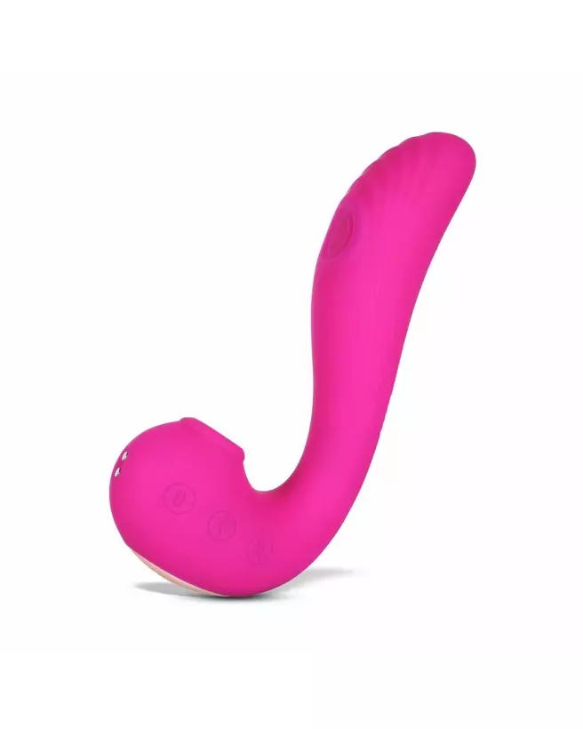 Image du vibromasseur Angel 3 en 1 de Honey Play Box, stimulation point G et clitoris, en rose-2