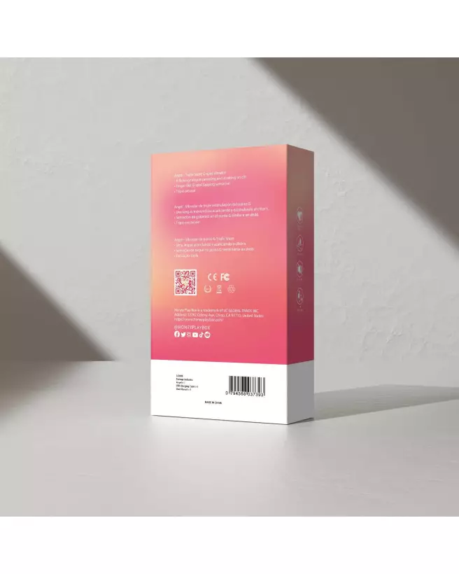Image du vibromasseur Angel 3 en 1 de Honey Play Box, stimulation point G et clitoris, en rose-8