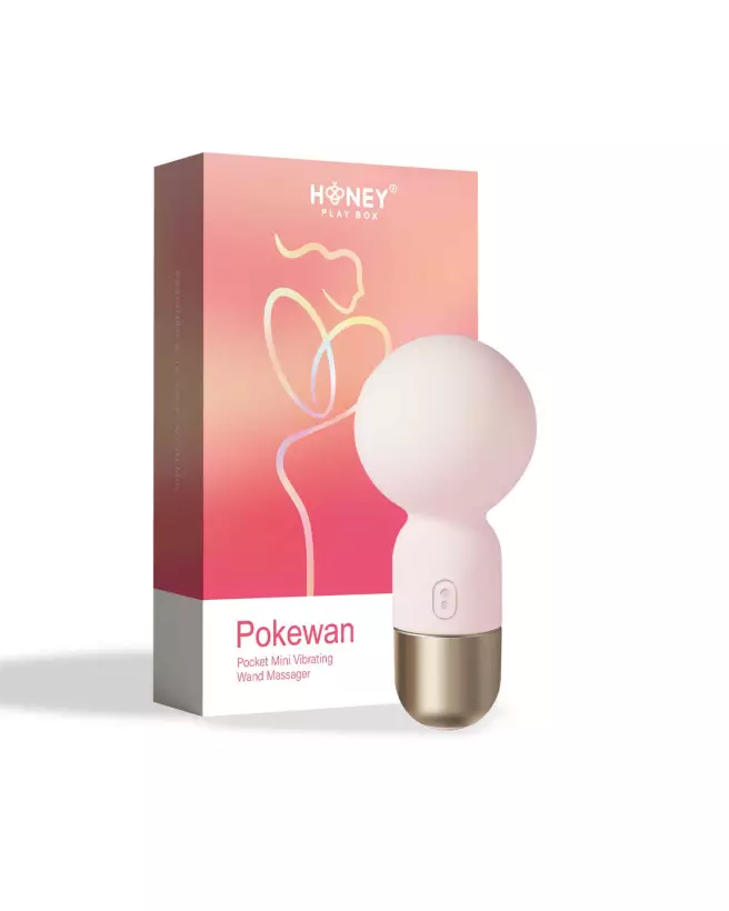 Mini Vibromasseur de Poche Honey Play Box Rose pour Stimulation Discrète-1
