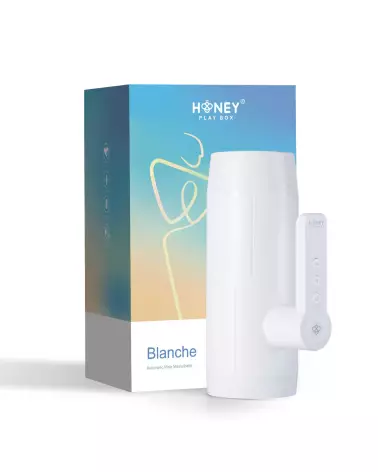 Image du simulateur de fellation Blanche par Honey Play Box - Technologie avancée de va-et-vient-1