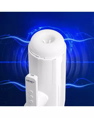 Image du simulateur de fellation Blanche par Honey Play Box - Technologie avancée de va-et-vient-2