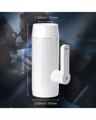 Image du simulateur de fellation Blanche par Honey Play Box - Technologie avancée de va-et-vient-5