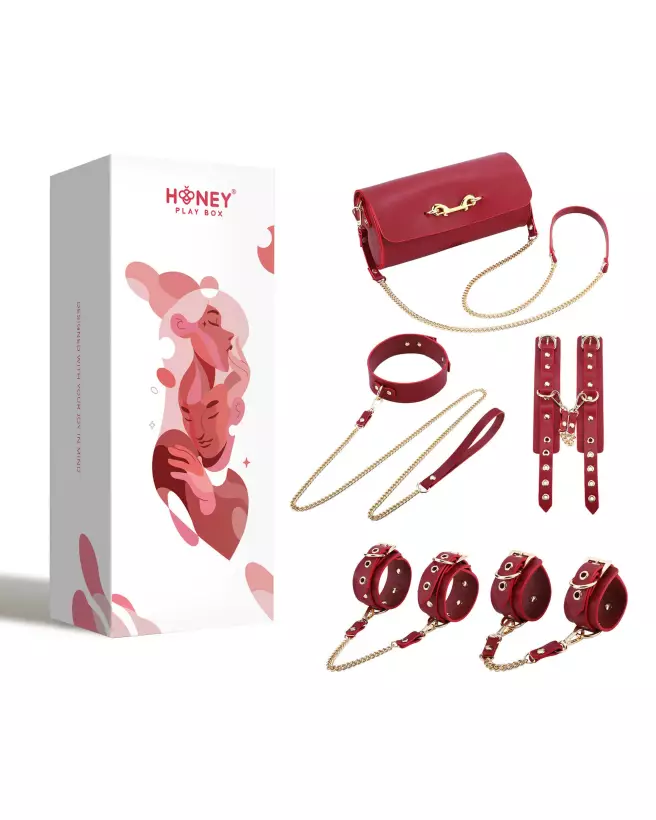 Image du kit de bondage en cuir Federico de Honey Play Box-1