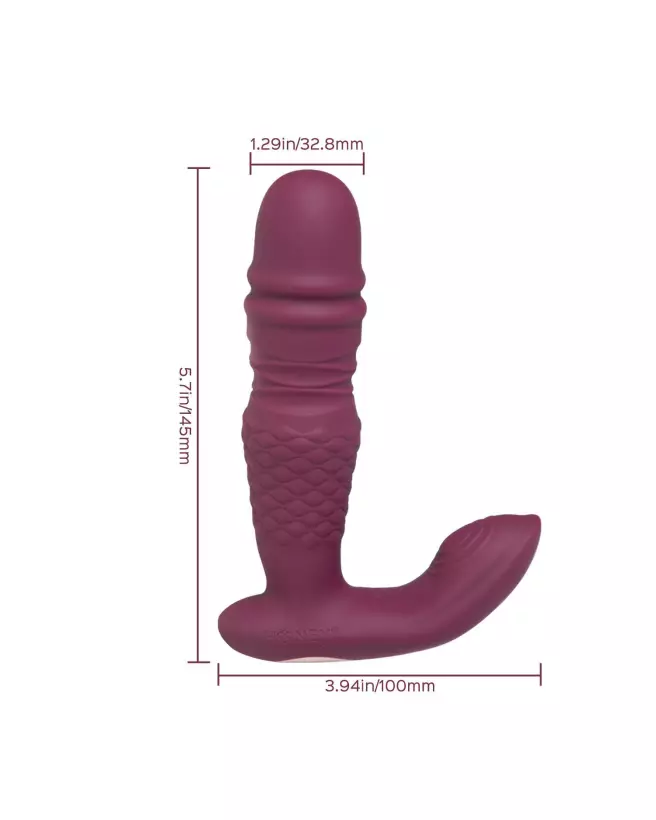Ryder vibromasseur double stimulation point G avec application Honey Play Box-6