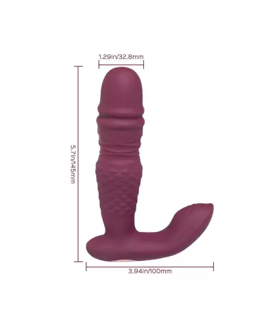 Ryder vibromasseur double stimulation point G avec application Honey Play Box-6