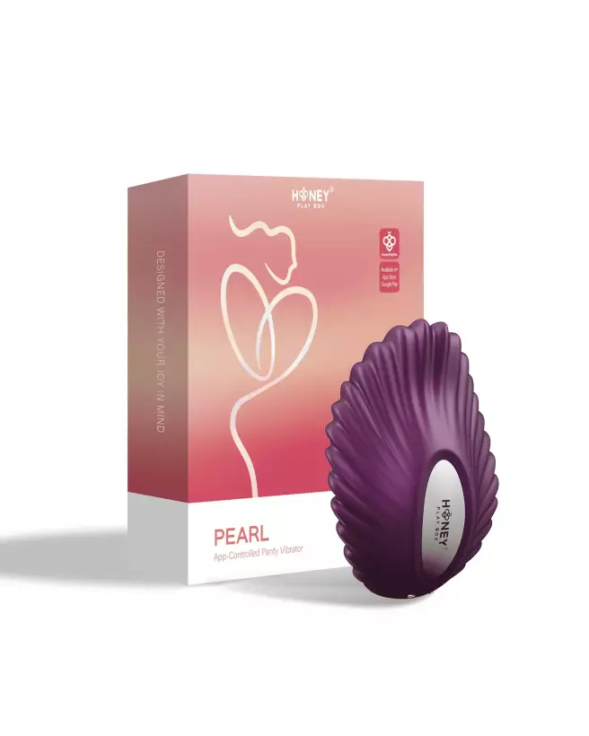 Image du vibromasseur Pearl Violet de Honey Play Box contrôlé par application, culotte vibrante technologique-1