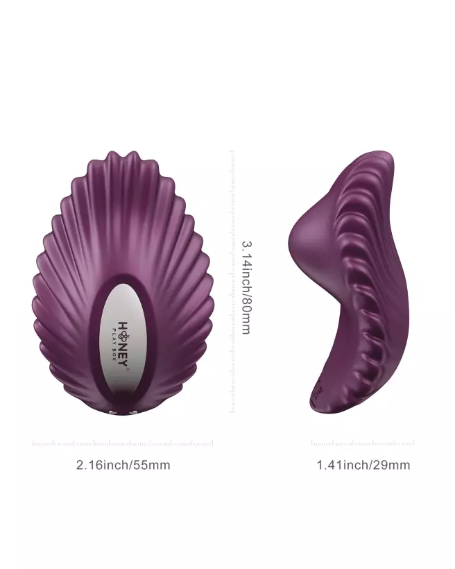 Image du vibromasseur Pearl Violet de Honey Play Box contrôlé par application, culotte vibrante technologique-4