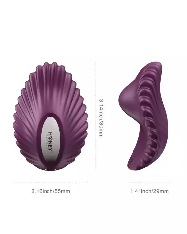 Image du vibromasseur Pearl Violet de Honey Play Box contrôlé par application, culotte vibrante technologique-4