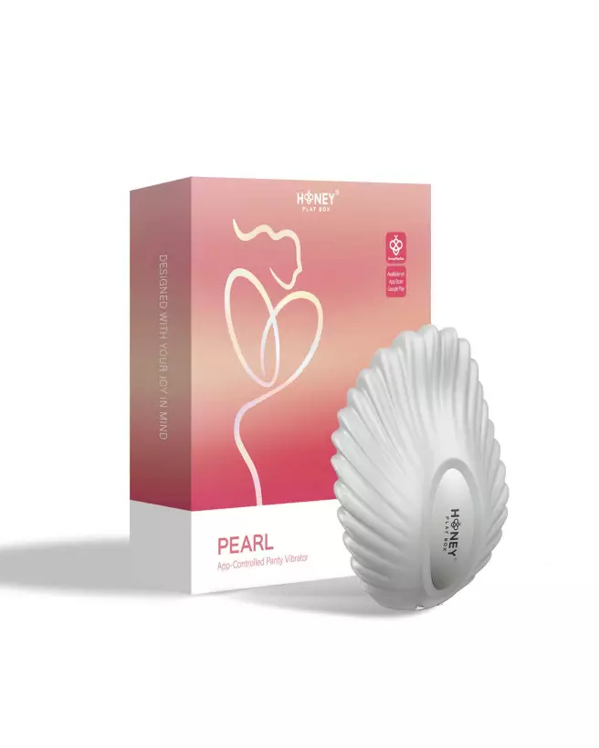 Image du Vibromasseur Pearl Blanc Honey Play Box avec contrôle par application-1