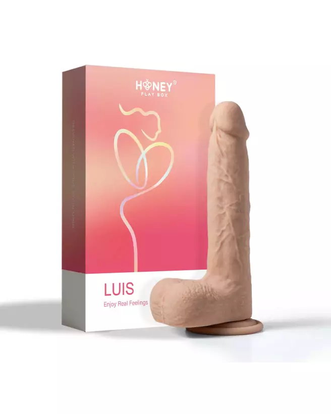 Gode réaliste vibrant Luis Honey Play Box avec application-1