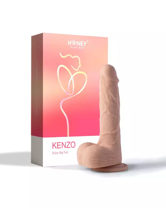 Image du gode réaliste vibrant Honey Play Box 24 cm avec application-1