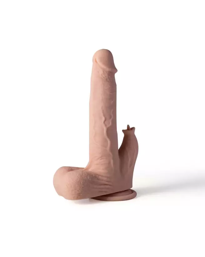 Gode réaliste vibrant Colter Honey Play Box avec fonctions va-et-vient et léchage-2