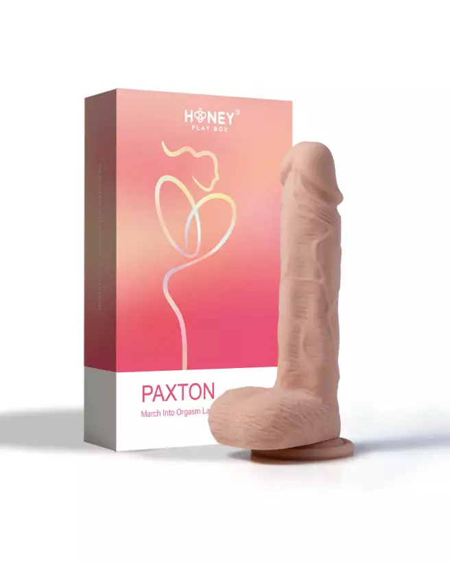 Gode réaliste vibrant et rotatif Paxton de Honey Play Box 21 cm couleur chair-1