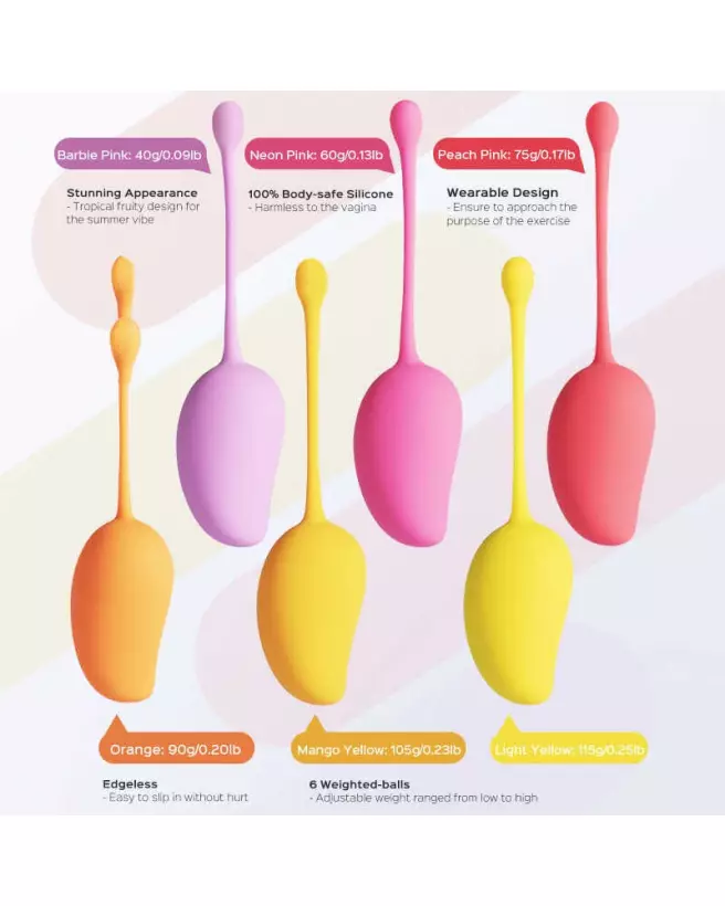 Set de 6 Boules de Geisha Honey Play Box pour renforcement pelvien et plaisir intime-6