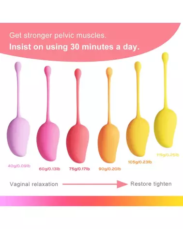 Set de 6 Boules de Geisha Honey Play Box pour renforcement pelvien et plaisir intime-7