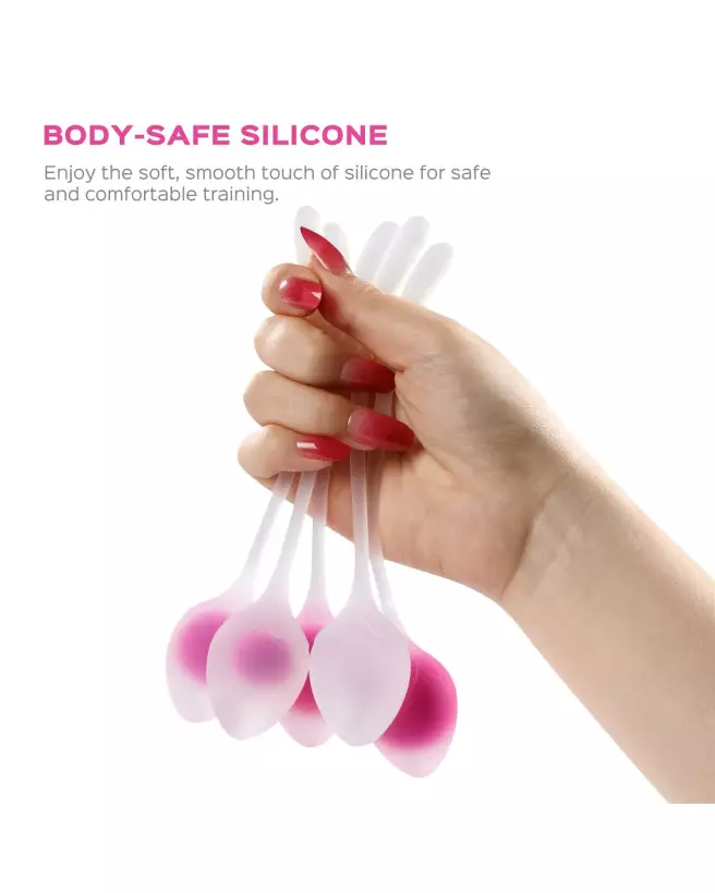Set de 5 Boules de Geisha Berry Rose de Honey Play Box pour exercices de Kegel-4
