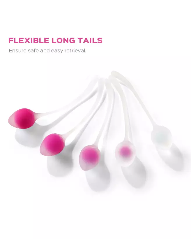 Set de 5 Boules de Geisha Berry Rose de Honey Play Box pour exercices de Kegel-6