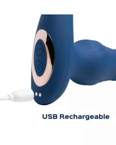 Image du stimulateur de prostate Cyrus bleu avec application de Honey Play Box, technologie va-et-vient avancée-2