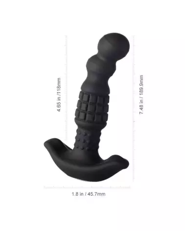 Image du Masseur Prostatique Vibrant Pineapple Man de Honey Play Box avec billes roulantes en noir-6