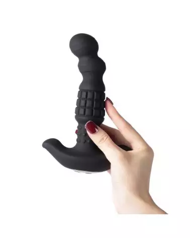 Image du Masseur Prostatique Vibrant Pineapple Man de Honey Play Box avec billes roulantes en noir-7