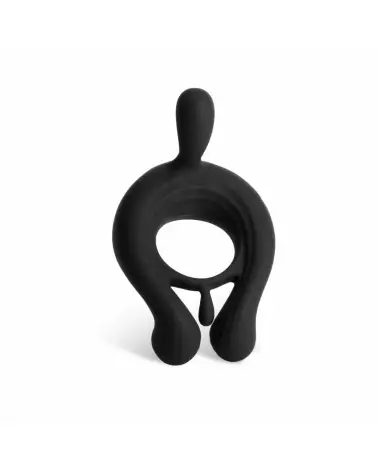 Image de l'Anneau Vibrant Kairos Noir par Honey Play Box - Stimulateur Masculin Haut de Gamme-4